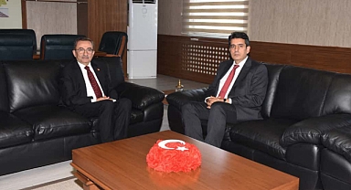 İl Müftüsü Hasan Hayri Yaşar’dan Balıkesir İl Emniyet Müdürü Şükrü Yaman’a Hayırlı Olsun Ziyareti