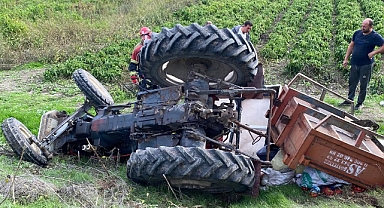 Küçükbostancı’da Traktör Devrildi: Bir Kişi Hastaneye Kaldırıldı