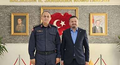 Mehmet Aydemir’den Jandarma Komutanı Murat Özer’e Ziyaret