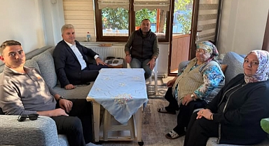 Mustafa Canbey, Burhaniye Teşkilatına Taziye Ziyaretinde Bulundu