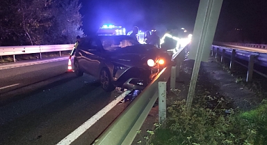 Palamut Rampası’nda Otomobil ile Motosiklet Çarpıştı: Bir Kişi Yaralandı