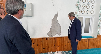 Sındırgı’da Hasar İncelemesi: İl Müftüsü Yaşar Camilerde İncelemelerde Bulundu