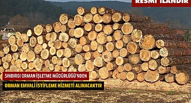 SINDIRGI ORMAN İŞLETME MÜDÜRLÜĞÜ'NDEN