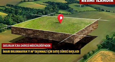 SUSURLUK İCRA DAİRESİ MÜDÜRLÜĞÜ'NDEN