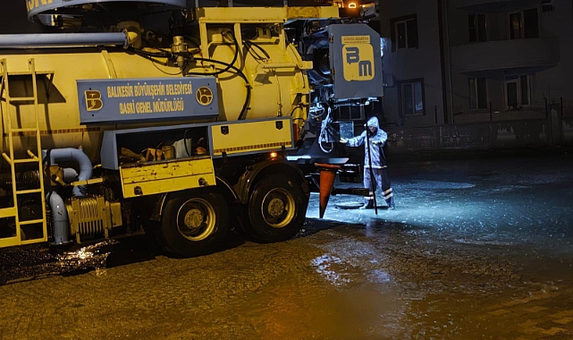 Balıkesir Büyükşehir Belediyesi Aşırı Yağışlara Karşı Teyakkuzda