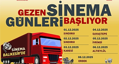 Balıkesir’de “Gezen Sinema Günleri” Başlıyor: Sinema Tırı 7 Gün Boyunca İlçeleri Gezecek