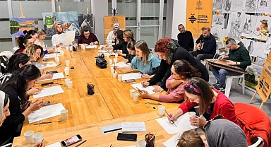 Balıkesir’de Müzik ve Sanat Buluşması: Kahve Tonları Atölyeye Renk Kattı