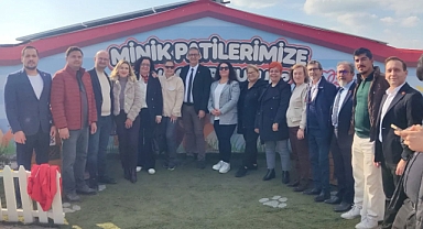 CHP İl Yönetimi Yeni Hayvan Rehabilitasyon Merkezinde