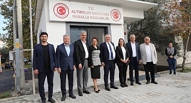 Edremit’te Şahindere Muhtarlık Binası Yenilendi: Başkan Ertaş’tan Hayırlı Olsun Ziyareti