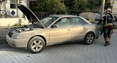 Seyir Halindeki Otomobil Alev Aldı: Burhaniye’de Korkutan Anlar