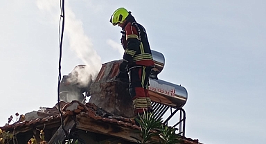 Baca Alev Aldı, İtfaiye Facianın Eşiğinden Döndürdü