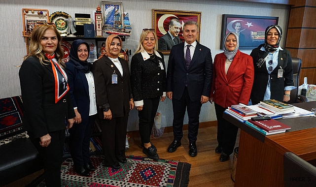Balıkesirli Kadın Muhtarlar TBMM’de Canbey ile Görüştü