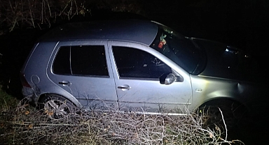 Susurluk’ta Şarampole Uçan Araçtan Yaralı Kurtarıldı