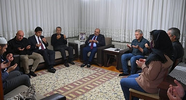 Trafik Polisi Enver Yılmazer'e Başsağlığı Ziyareti