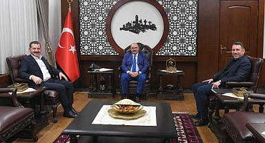Yücel Yılmaz ve Yasin Sağay’dan Vali Ustaoğlu’na Ziyaret