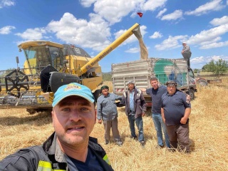 2025 Yılı Aliağa'da Hububat Hasadının Başlangıcı