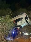 Adana’da Şarampole Devrilen Araç ve Kurtarma Operasyonu