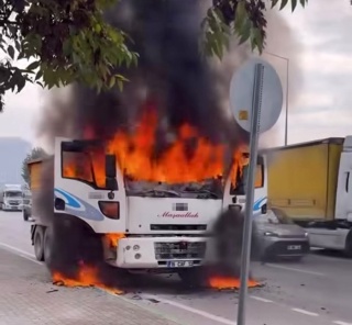 Bursa Otoyolu'nda Motor Alevleri: Korkutucu Anlar
