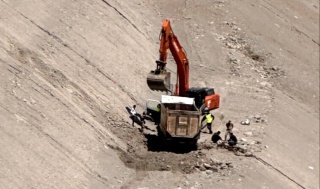 Çemişgezek ilçesinde meydana gelen kamyon kazasında 1 kişi yaralandı