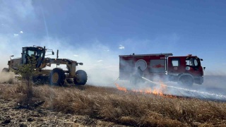 Çorlu'da Büyük Anız Yangını Söndürüldü
