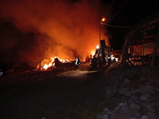 Çorum'un Bayat İlçesindeki Yangın Felaketi