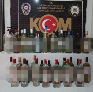 Didim'de Kaçak İçki Operasyonu