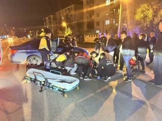 Edirne'de Otomobil ve Motokuryenin Karıştığı Kaza