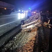Elazığ'da Takla Atan Otomobil Kazası
