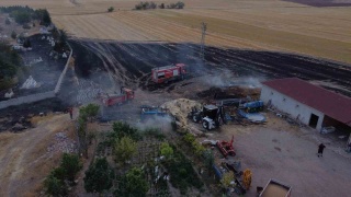 Elektrik Direğinden Çıkan Kıvılcımlar Çorum’da Yangına Sebep Oldu