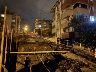 Karabük'te Yolda Ani Çökme