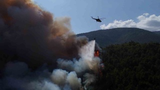 Karabük'teki Orman Yangınıyla Mücadelede Zamanla Yarış