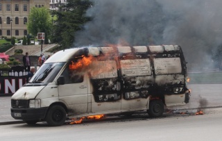 Kastamonu'da Dramatik Araç Yangını