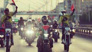 Kayseri'de Anlamlı Motosiklet Konvoyu