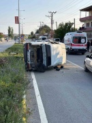 Kayseri'de Devrilen Otomobil: 1'i Çocuk, 3 Yaralı