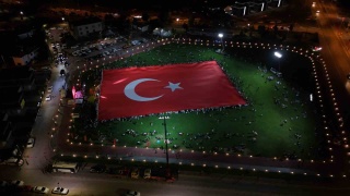 Kayseri'de Dünyanın En Büyük Türk Bayrağı Dalgalandı