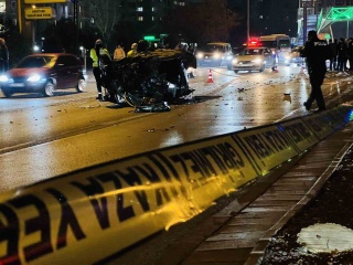 Konya'da Kontrolden Çıkan Araç: Kaza ve Alevler