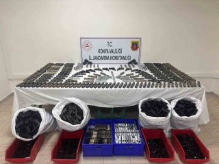 Konya'da Silah ve Parça Operasyonu