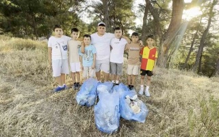 Manisa'nın Çocuklarından Doğaya Örnek Temizlik