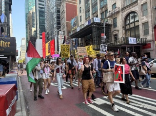 New York'ta Filistin'e Destek İçin Dev Protesto
