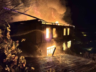 Safranbolu'da İki Katlı Ahşap Evde Yangın Paniği