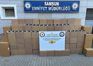 Samsun'da Rekor Kaçak Makaron Operasyonu