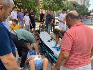 Serik'te Elektrikli Bisiklet Kazası!