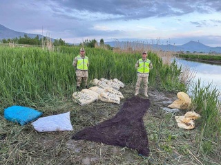 Van Gölü'nde İnci Kefali Koruma Denetimi